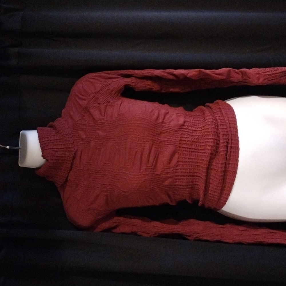 Scala Seamless crinkled turtleneck